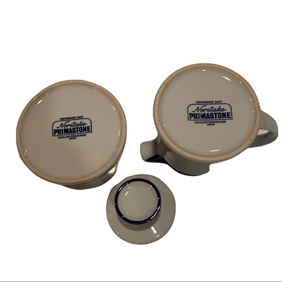 💙Vintage Noritake Primastone Genuine Stoneware Cream and Sugar Set - Picture 8 of 8